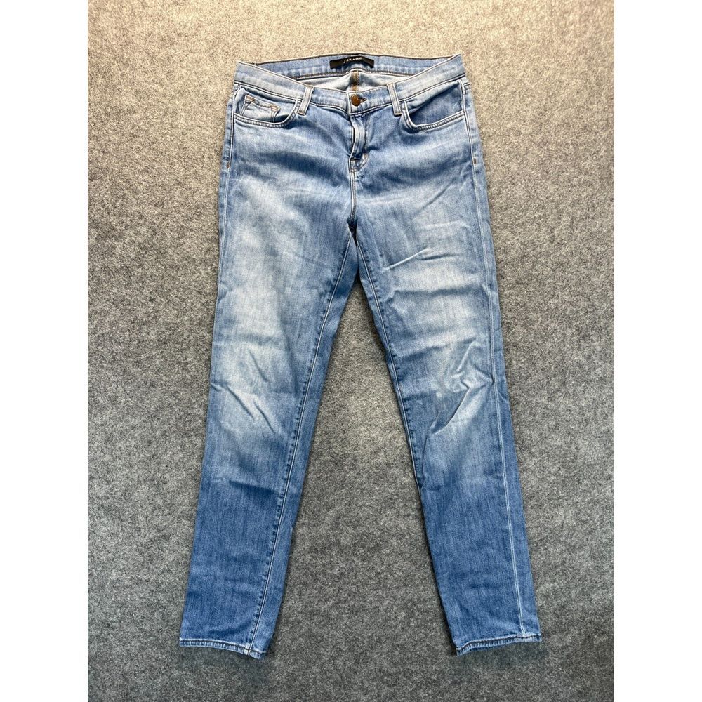J Brand Jeans Women's 26 Jake Boyfriend‎ Skinny Eternal Light Blue Denim Jeans